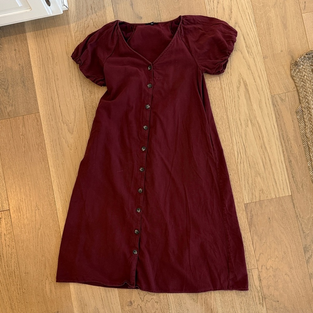 Madewell burgundy dress